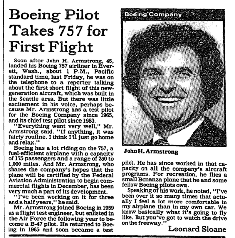 757 fight flight newspaper article