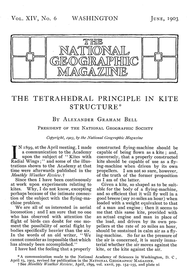  The Tetrahedral Principle in Kite Structure