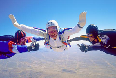 George Bush Skydiving