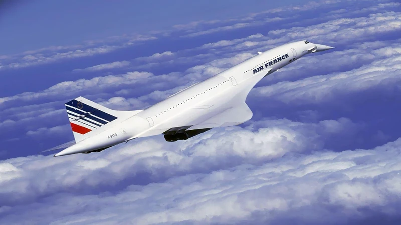 Air France concorde in flight