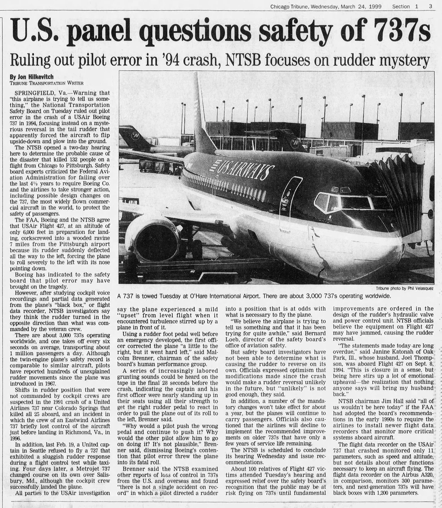 The plane is trying to tell us something