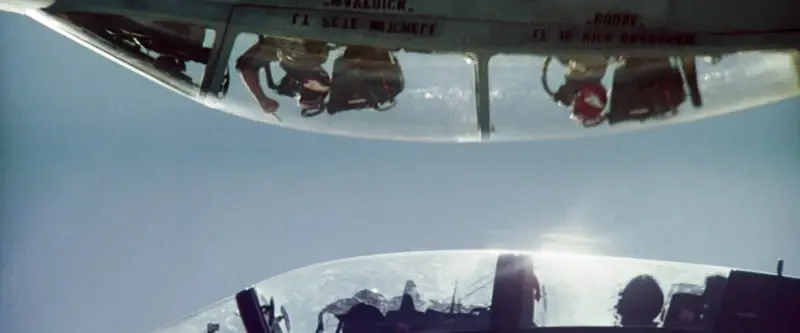 Top Gun movie still. Watch the birdie