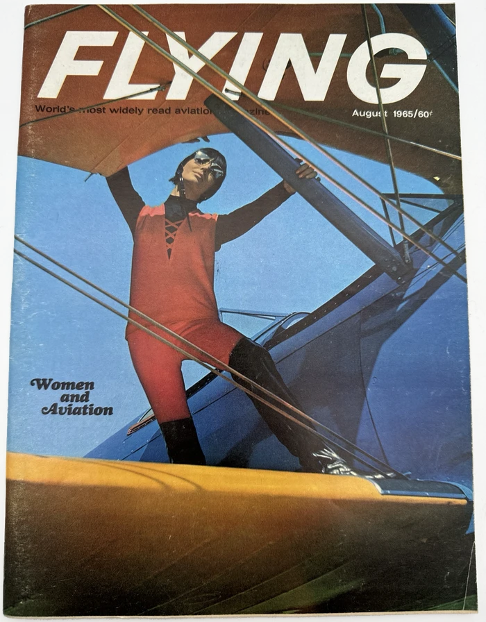 Flying magazine Aug 1965 cover Women and Aviation edition