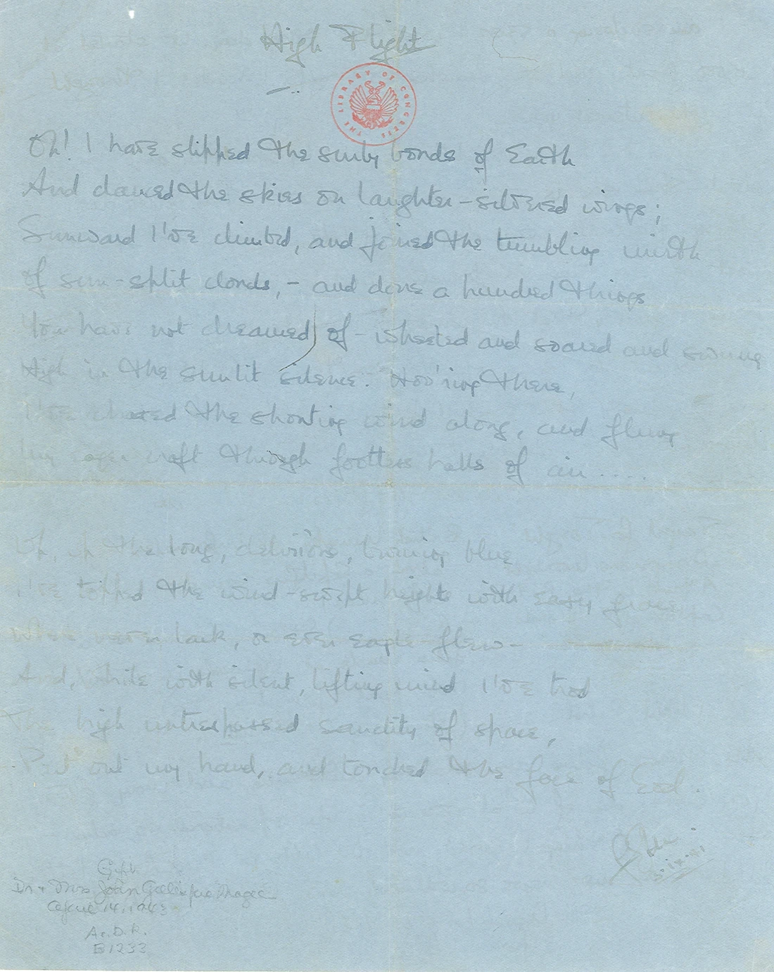 High Flight original