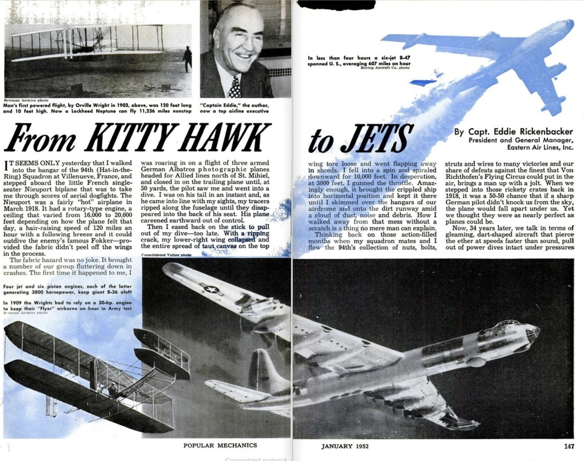 Popular Mechanics magazine, Golden Anniversary Issue, January 1952