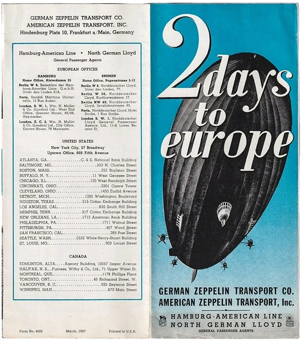 Hindenburg advert